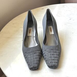 Talbots Gray fabric Women's‎ Heels 8AA